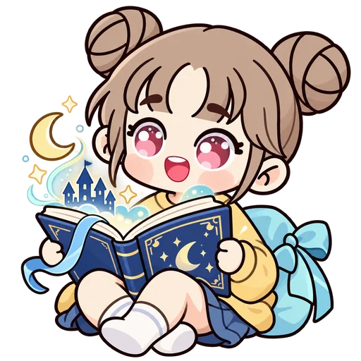มาสคอตนักอ่าน MyNovel กำลังอ่านนิยาย